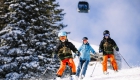 Wintersport in Imst met skiërs.